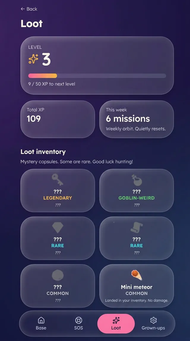 Goblinaut loot inventory