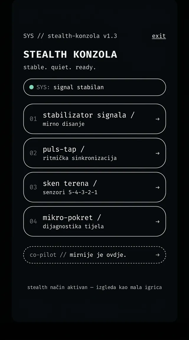 Goblinaut stealth konzola